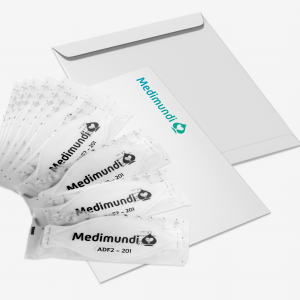 Verpakking van 10 FFP2 Medimundi mondmaskers